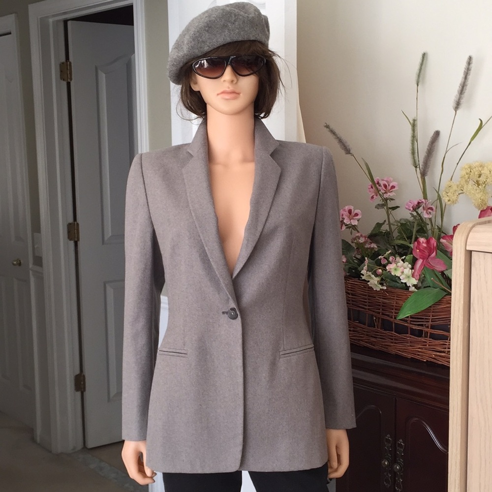 ARMANI collezioni gray wool blazer